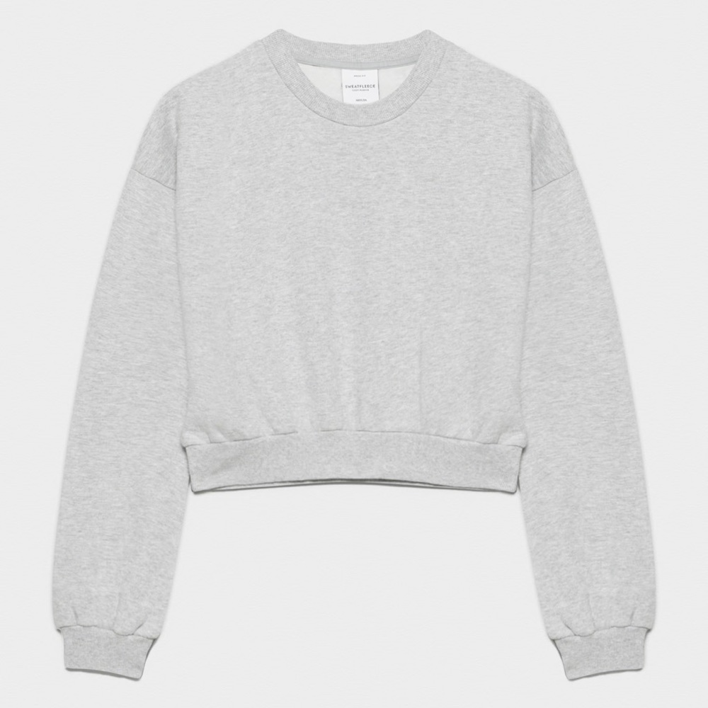 Aritzia Tna Sweatfleece
Cozy Fleece Boyfriend Cropped Crew Sweatshirt